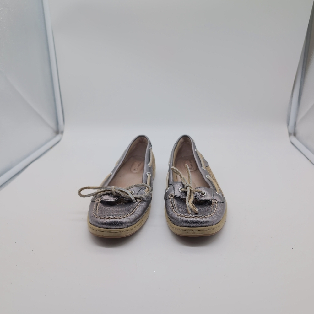 Sperry Top Sider Gray Taupe Boat Shoes for Women Sz 8.5 - Picture 2 of 7